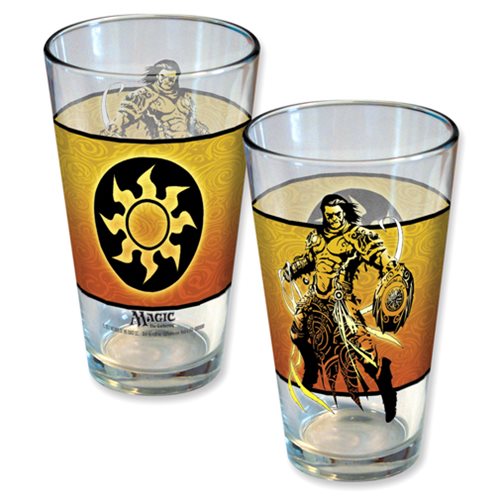 Magic The Gathering Planeswalker Gideon Line Art Pint Glass 