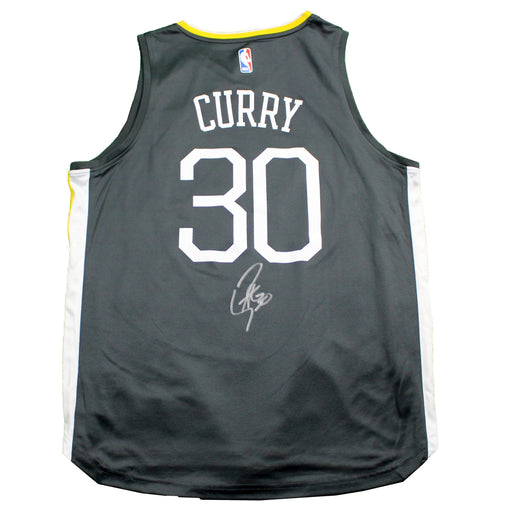 Stephen Curry Signed Golden State Warriors Fast Break Replica Jersey - Statement Edition