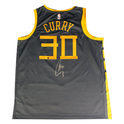 Stephen Curry Signed Golden State Warriors Nike Dri-FIT Men's Chinese Heritage 'The Bay' City Edition Swingman Jersey - Indigo (On Court Style with Rakuten logo)