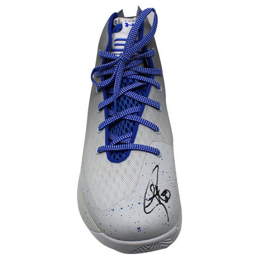 Stephen Curry Signed Grey/Blue Game Model Under Armour Curry 3 Shoe (Single)