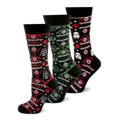 Star Wars Holiday Tacky Sweater Socks 3-Pack                