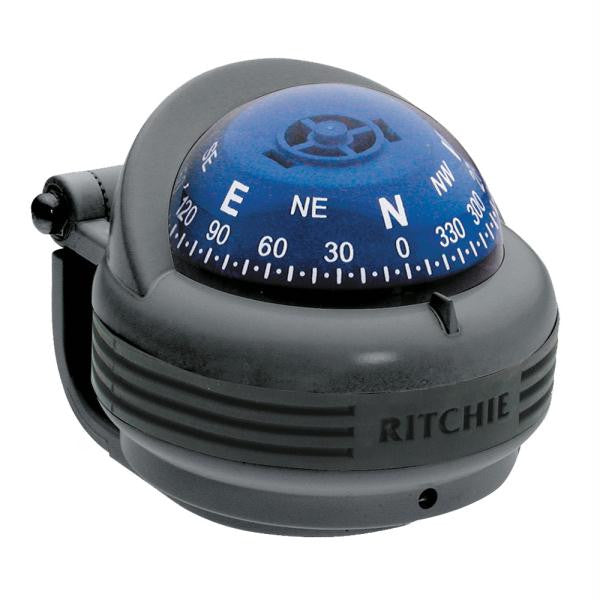 Ritchie TR-31G Trek Compass - Bracket Mount - Gray