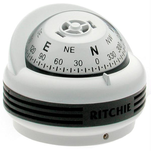 Ritchie TR-33W Trek Compass - Surface Mount - White