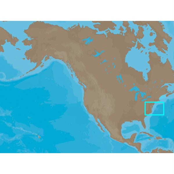 C-MAP NT+ NA-C314 - Sandy Hook-Cape Fear: Bathy - C-Card