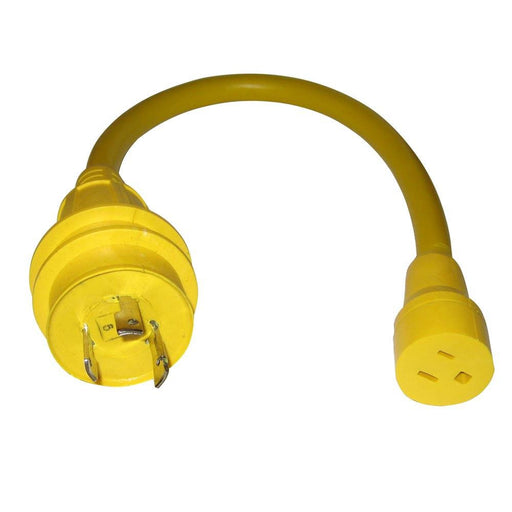 Charles 15 Amp to 30 Amp, 125V Straight Adapter - Yellow