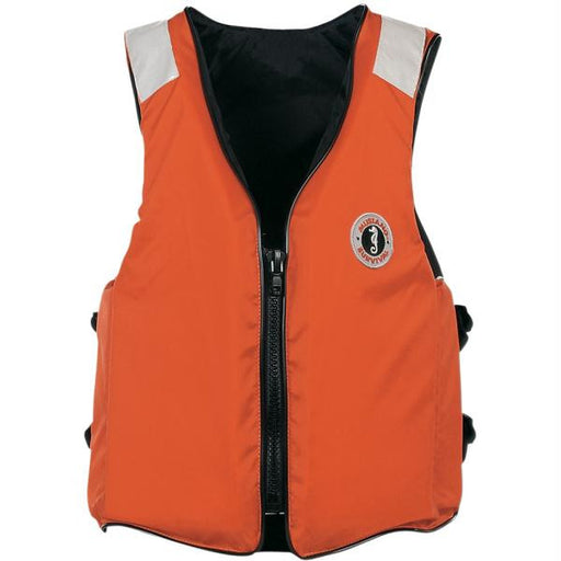 Mustang Standard Vest w-SOLAS Tape - LG - Orange