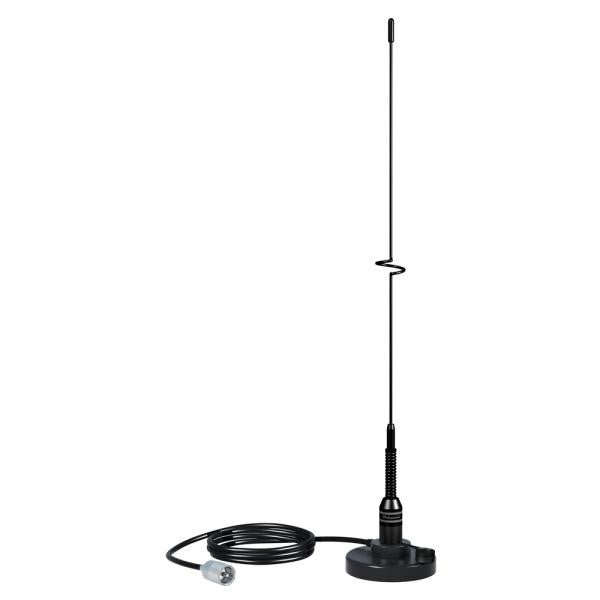 Shakespeare VHF 19&quot; 5218 Black SS Whip Antenna - Magnetic Mount