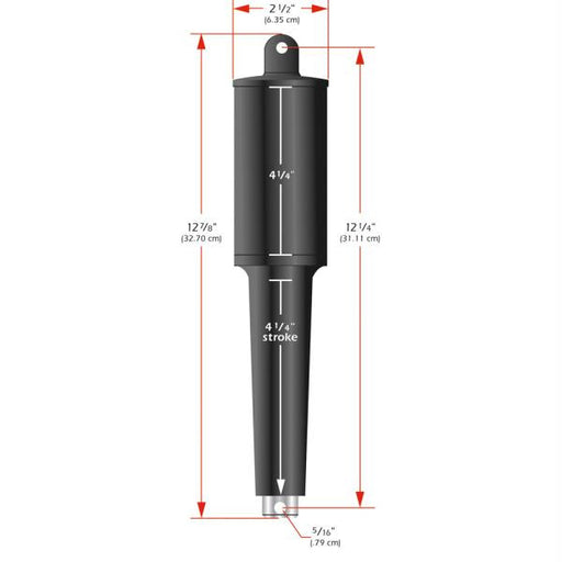 Lenco 102XD Extreme Duty Actuator - 12V - 4-1-4&quot; Stroke