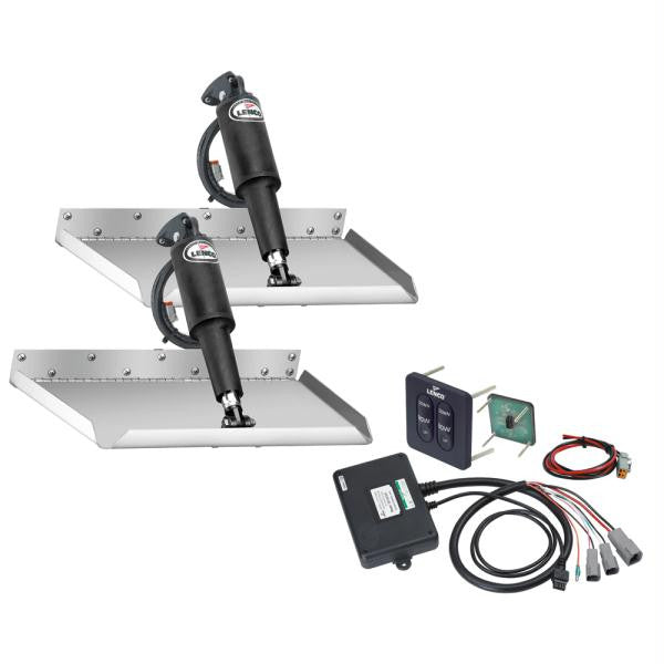 Lenco 12&quot; x 12&quot; Edgemount Trim Tab Kit w-Standard Tactile Switch Kit 12V