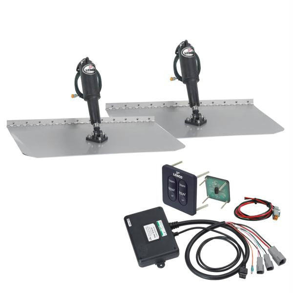 Lenco 12&quot; x 18&quot; Standard Trim Tab Kit w-Standard Tactile Switch Kit 12V