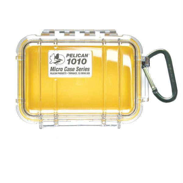 Pelican 1010 Micro Case w-Clear Lid - Yellow