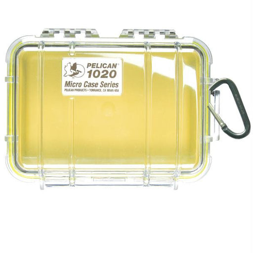 Pelican 1020 Micro Case w-Clear Lid - Yellow