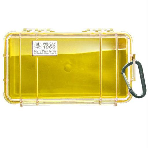 Pelican 1060 Micro Case w-Clear Lid - Yellow