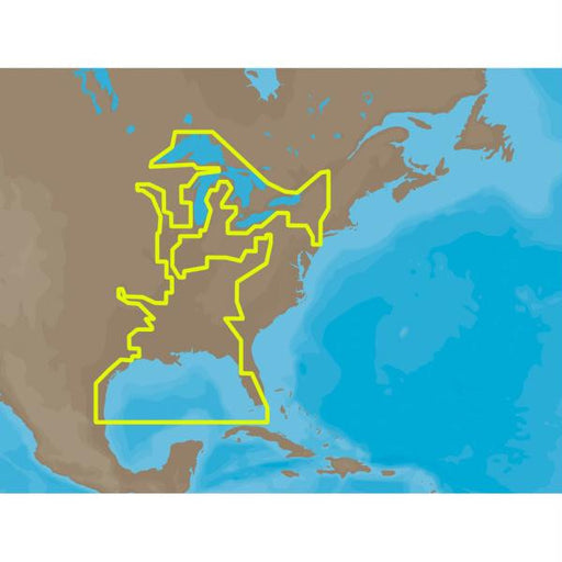 C-MAP MAX NA-M023 - U.S. Gulf Coast & Inland Rivers - SD-Card