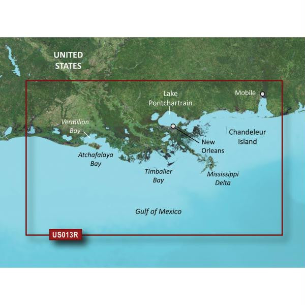 Garmin BlueChart&reg; g2 Vision&reg; - VUS013R - Mobile - Lake Charles - microSD-SD