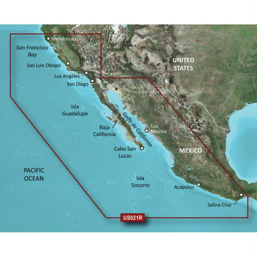 Garmin BlueChart&reg; g2 Vision&reg; - VUS021R - California-Mexico - microSD&#153;-SD&#153;