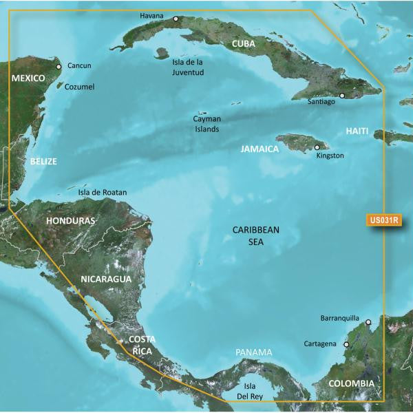 Garmin BlueChart&reg; g2 Vision&reg; - VUS031R - Southwest Caribbean - microSD&#153;-SD&#153;