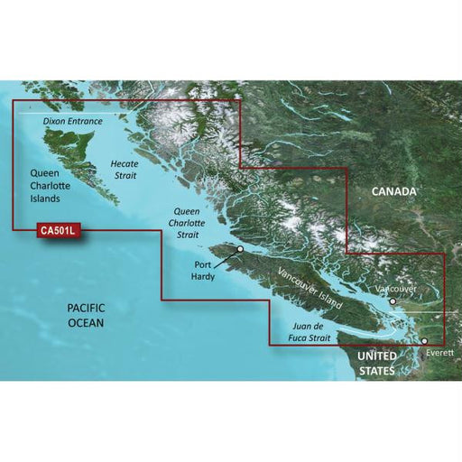 Garmin BlueChart&reg; g2 Vision&reg; - VCA501L - Vancouver Island - Dixon Entrance - SD Card