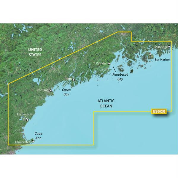 Garmin BlueChart&reg; g2 Vision&reg; - VUS002R - South Maine - microSD-SD