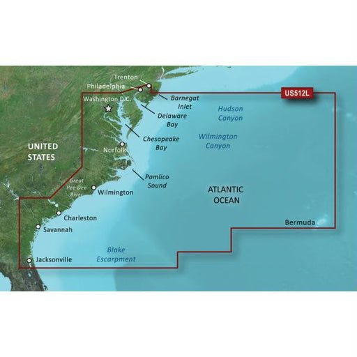 Garmin BlueChart&reg; g2 Vision&reg; - VUS512L - Mid-Atlantic - microSD&#153;-SD&#153;