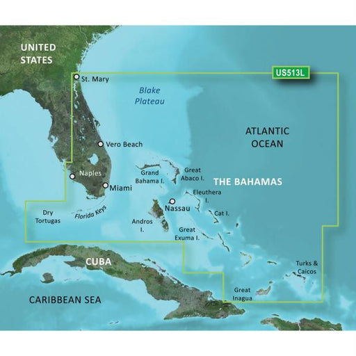 Garmin BlueChart&reg; g2 Vision&reg; - VUS513L - Jacksonville - Bahamas - microSD&#153;-SD&#153;