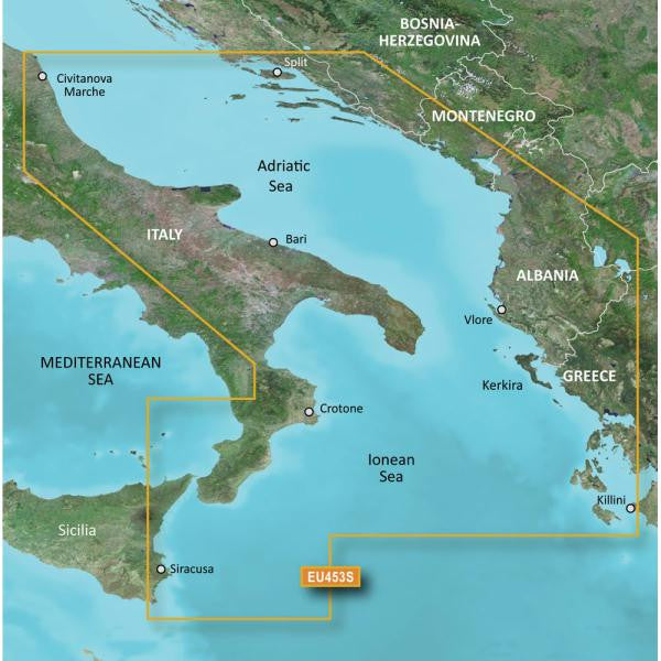 Garmin BlueChart&reg; g2 Vision&reg; - VEU453S - Adriatic Sea, South Coast - SD Card