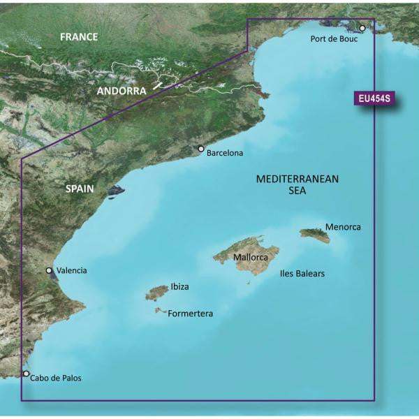 Garmin BlueChart&reg; g2 Vision&reg; - VEU454S - Barcelona & Valencia - SD Card