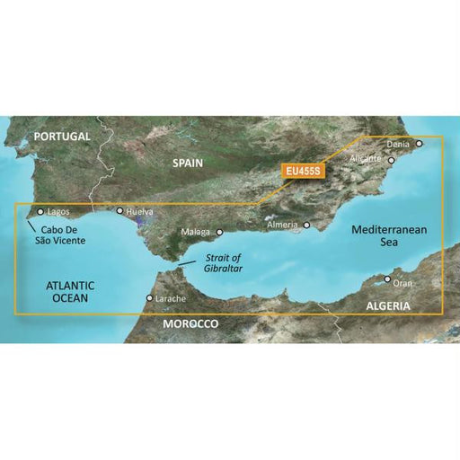 Garmin BlueChart&reg; g2 Vision&reg; - VEU455S - Alicante to Cabo de Sao Vicente - SD Card