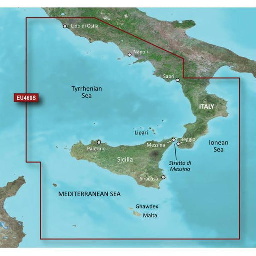 Garmin BlueChart&reg; g2 Vision&reg - VEU460S - Sicily to Lido di Ostia - SD Card