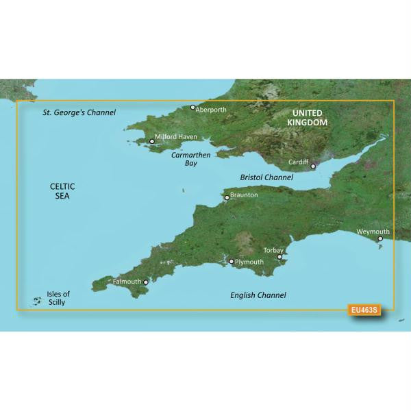 Garmin BlueChart&reg; g2 Vision&reg; - VEU463S - Bristol Channel & England SW - SD Card