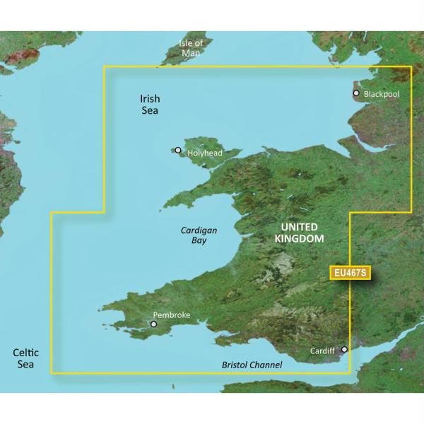 Garmin BlueChart&reg; g2 Vision&reg; - VEU467S - Blackpool to Cardiff - SD Card