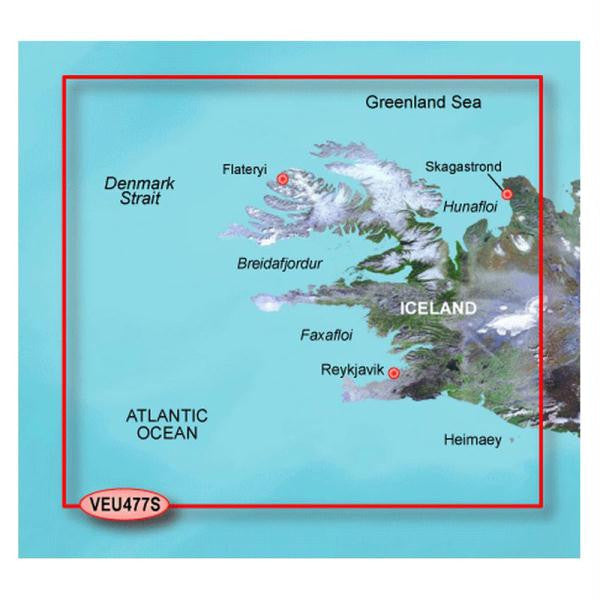 Garmin BlueChart&reg; g2 Vision&reg; - VEU477S - Iceland West - SD Card