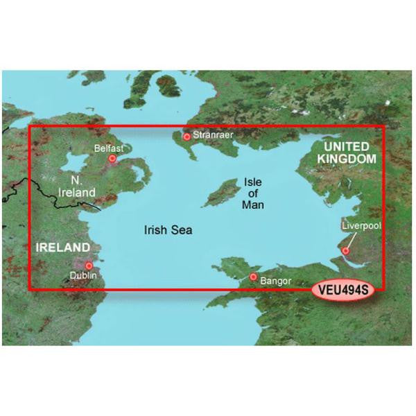 Garmin BlueChart&reg; g2 Vision&reg; - VEU494S - Belfast to Liverpool - SD Card