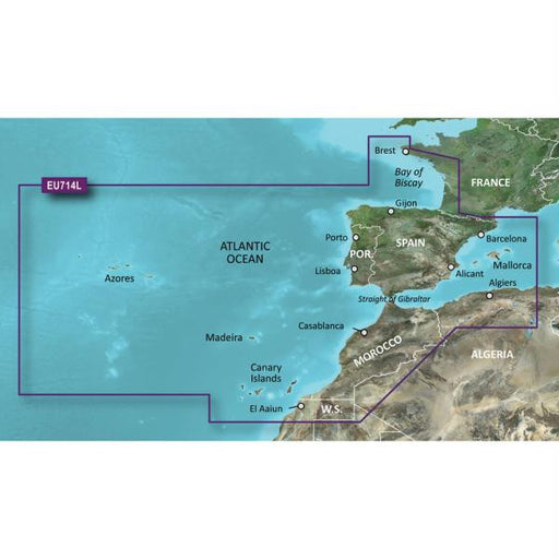 Garmin BlueChart&reg; g2 Vision&reg; - VEU714L - Iberian Peninsula, Azores & Canaries - microSD&trade;-SD&trade;