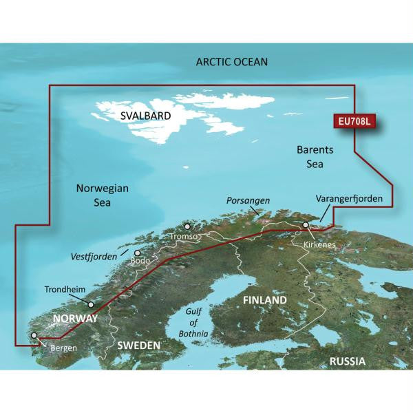 Garmin BlueChart&reg; g2 Vision&reg; - VEU708L - North Norway - microSD&#153;-SD&#153;