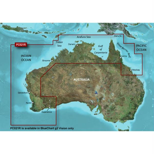 Garmin BlueChart&reg; g2 Vision&reg; - VPC021R - Mackay NW to Esperance - microSD&trade;-SD&trade;