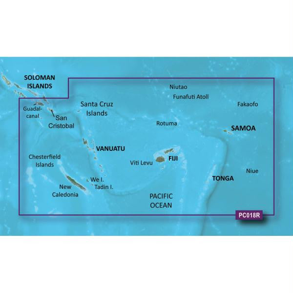 Garmin BlueChart&reg; g2 Vision&reg; - VPC018R - New Caledonia - Fiji - microSD&trade;-SD&trade;