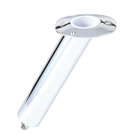 Lee's 30&#176; Stainless Steel Swivel Base Flush Mount Rod Holder - Medium - 2&quot; OD X 6.5&quot; Tube f- Small Bent Butts