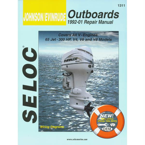 Seloc Service Manual - Johnson-Evinrude - All V Engines - 1992-01