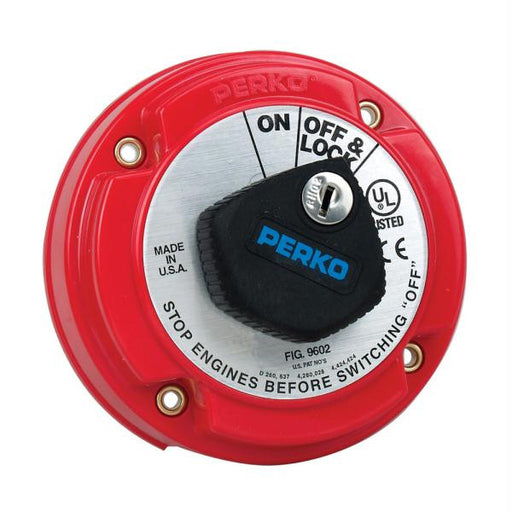 Perko Medium Duty Main Battery Disconnect Switch w-Key Lock