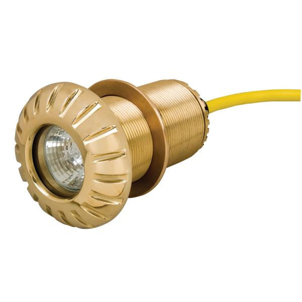 Perko Thru-Hull Mount Underwater Light - Polished Brass - 12V