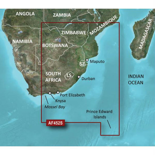 Garmin BlueChart&reg; g2 - HXAF452S - Knysna, SA to Beira, MZ - microSD-SD