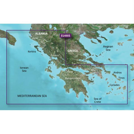 Garmin BlueChart&reg; g2 - HXEU490S - Greece West Coast & Athens - microSD&trade;-SD&trade;