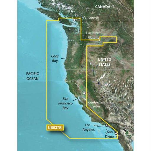 Garmin Bluechart&reg; g2 Vision&reg; - VUS037R - Vancouver - San Diego - microSD&trade;-SD&trade;