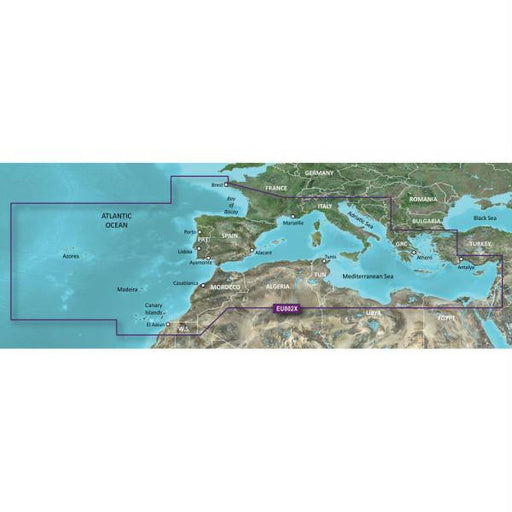 Garmin BlueChart&reg; g2 - HEU802X - Mediterranean Sea & Iberian Peninsula - microSD&trade;-SD&trade;