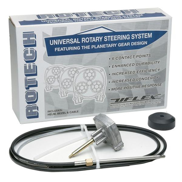 UFlex Rotech 9' Rotary Steering Package - Cable, Bezel, Helm