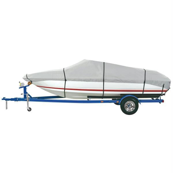 Dallas Manufacturing Co. Heavy Duty Polyester Boat Cover E 20'-22' V-Hull Runabouts - Beam Width to 100&quot;