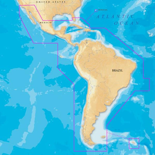 Navionics Gold Central & South America - microSD-SD