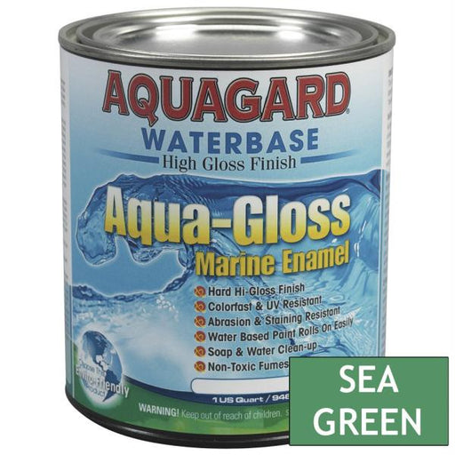 Aquagard Aqua Gloss Waterbased Enamel - 1Qt - Sea Green