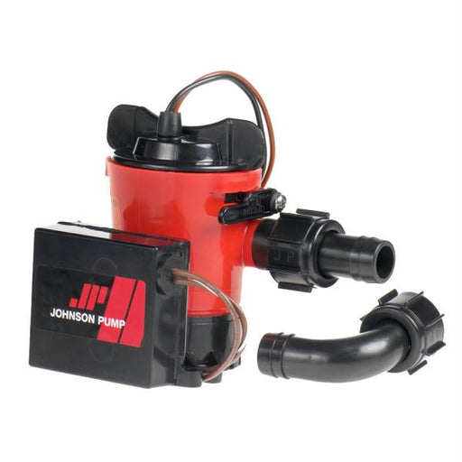 Johnson Pump 500 GPH Auto Bilge Pump 3-4&quot; Hose 12V Dura Port